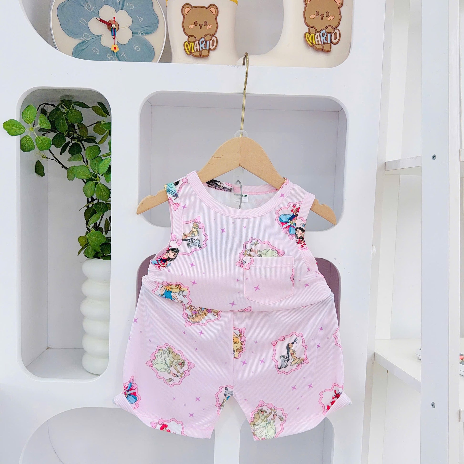 Girls Sleeveless Bamboo Cotton