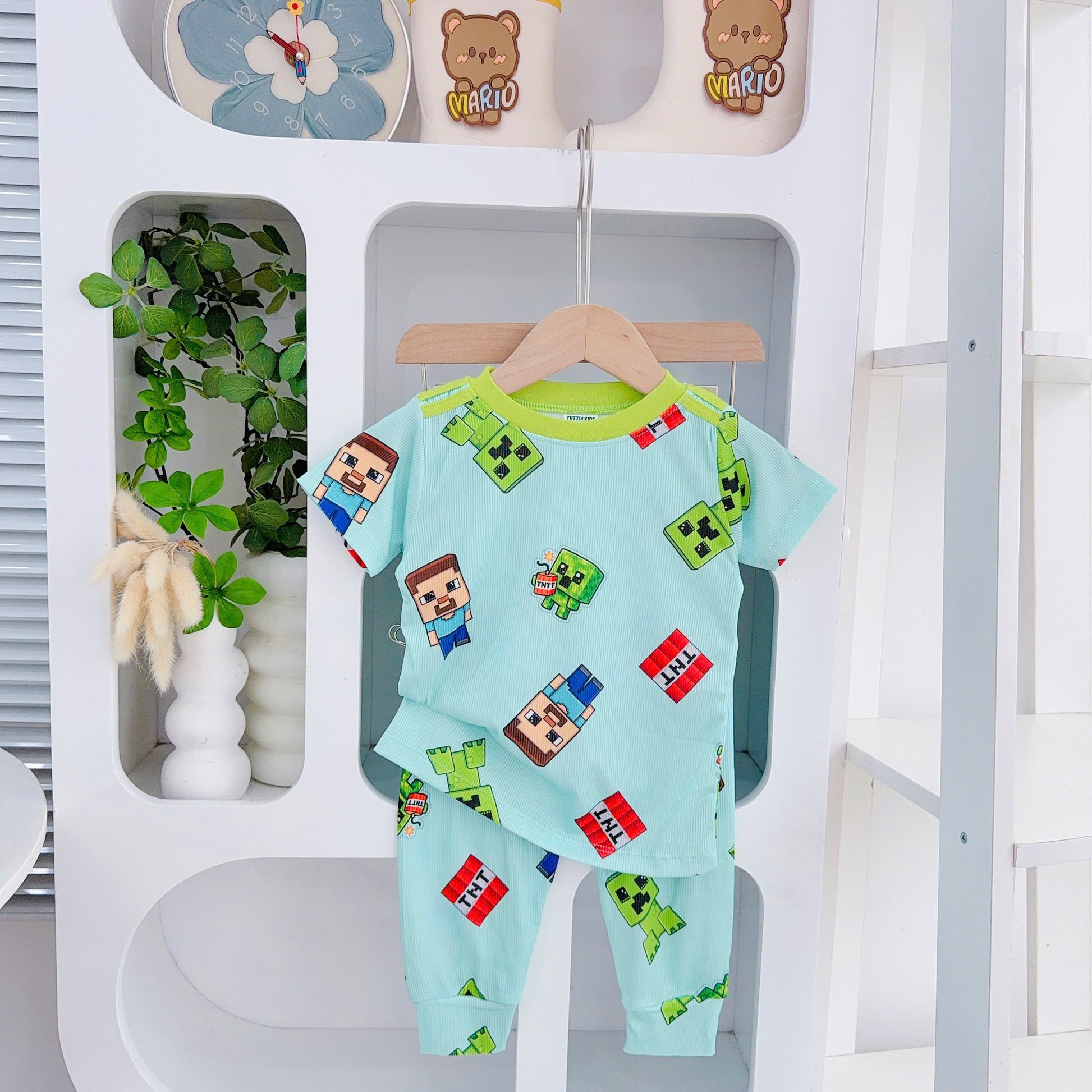 Boys Yuzzin Bamboo Cotton Pjs