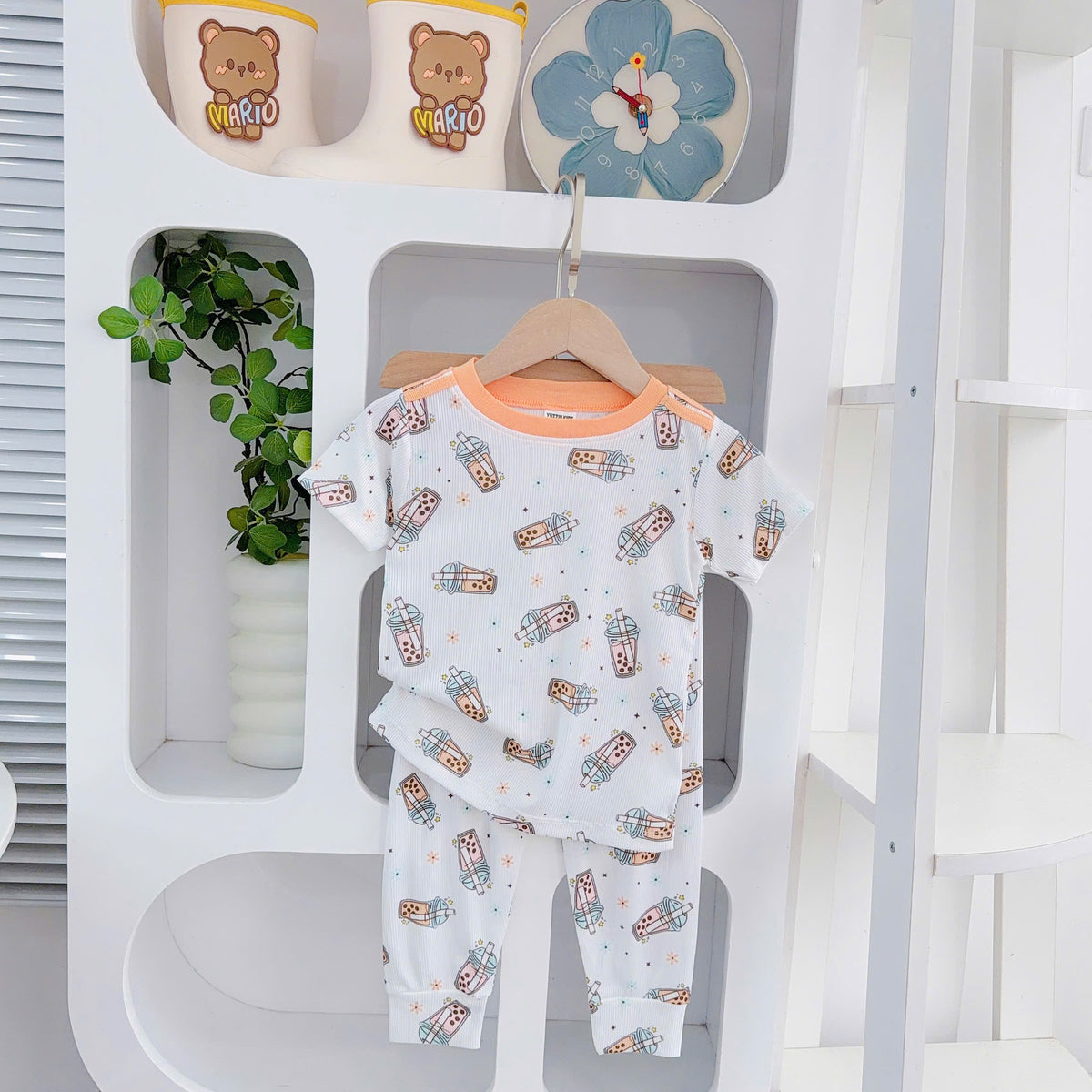 Girls Cotton Bamboo Pyjamas Short Sleeves