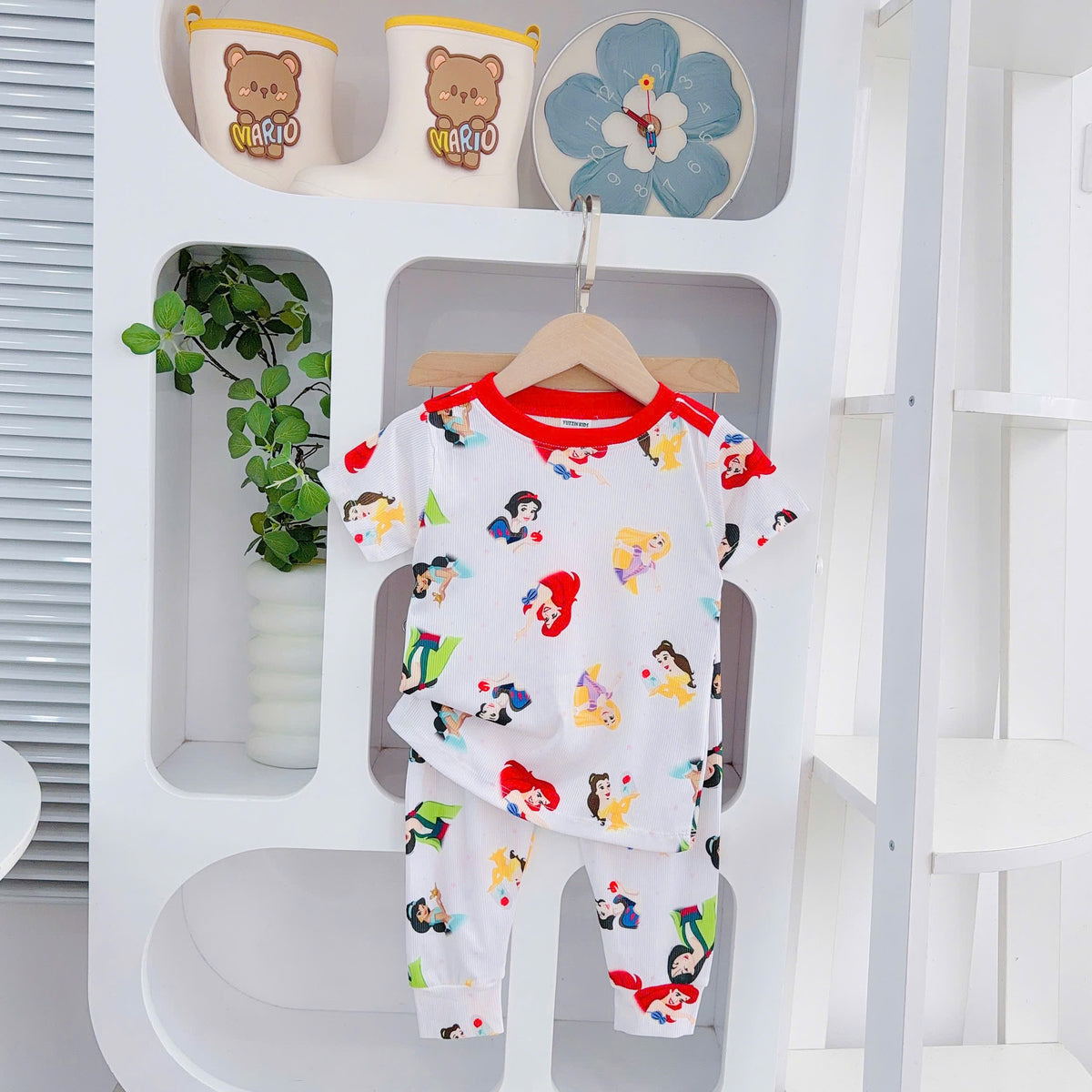 Girls Cotton Bamboo Pyjamas Short Sleeves