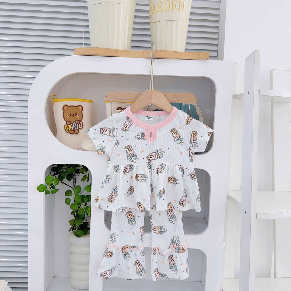 Girls Cotton Bamboo Bell Bottom