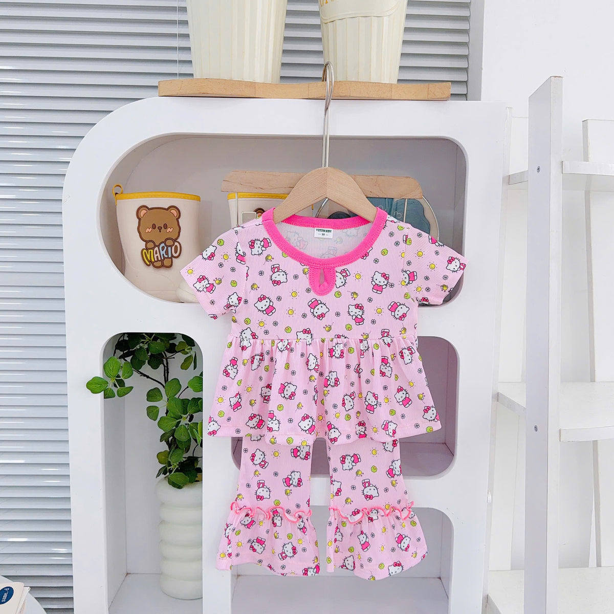 Girls Cotton Bamboo Bell Bottom