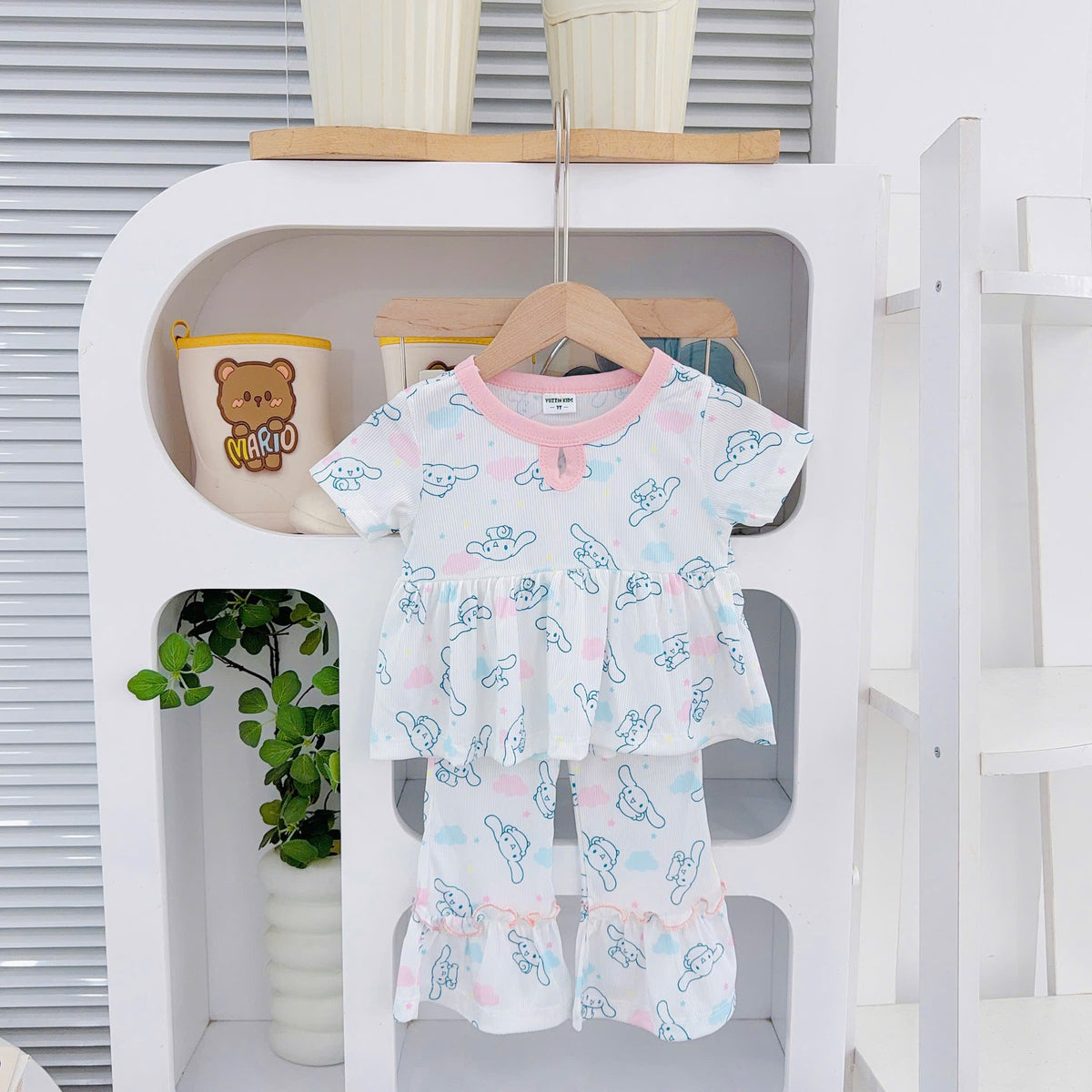 Girls Cotton Bamboo Bell Bottom