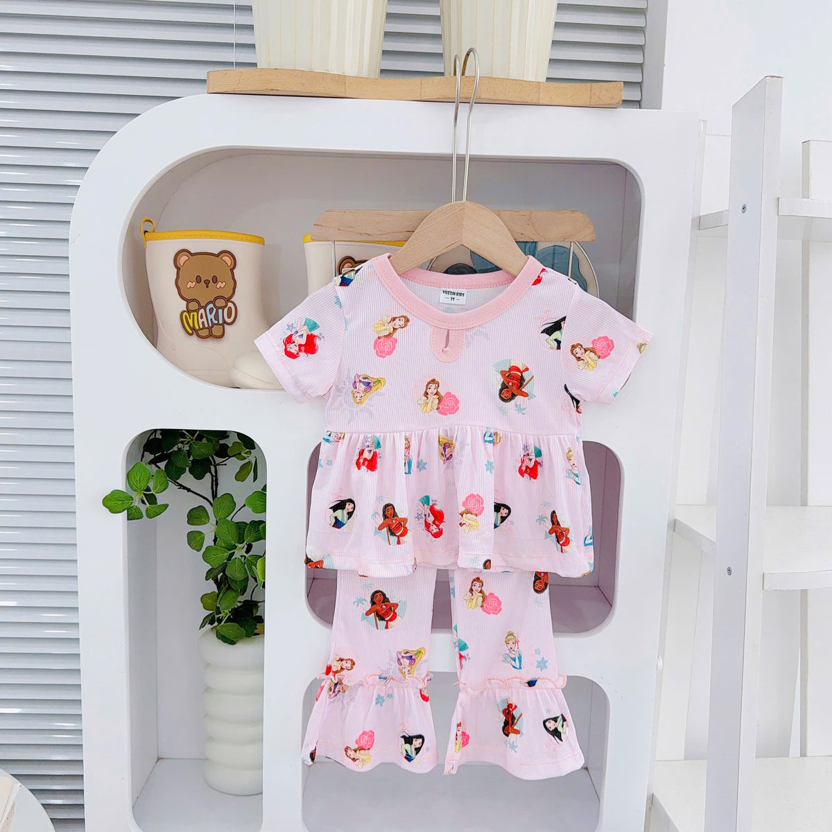 Girls Cotton Bamboo Bell Bottom