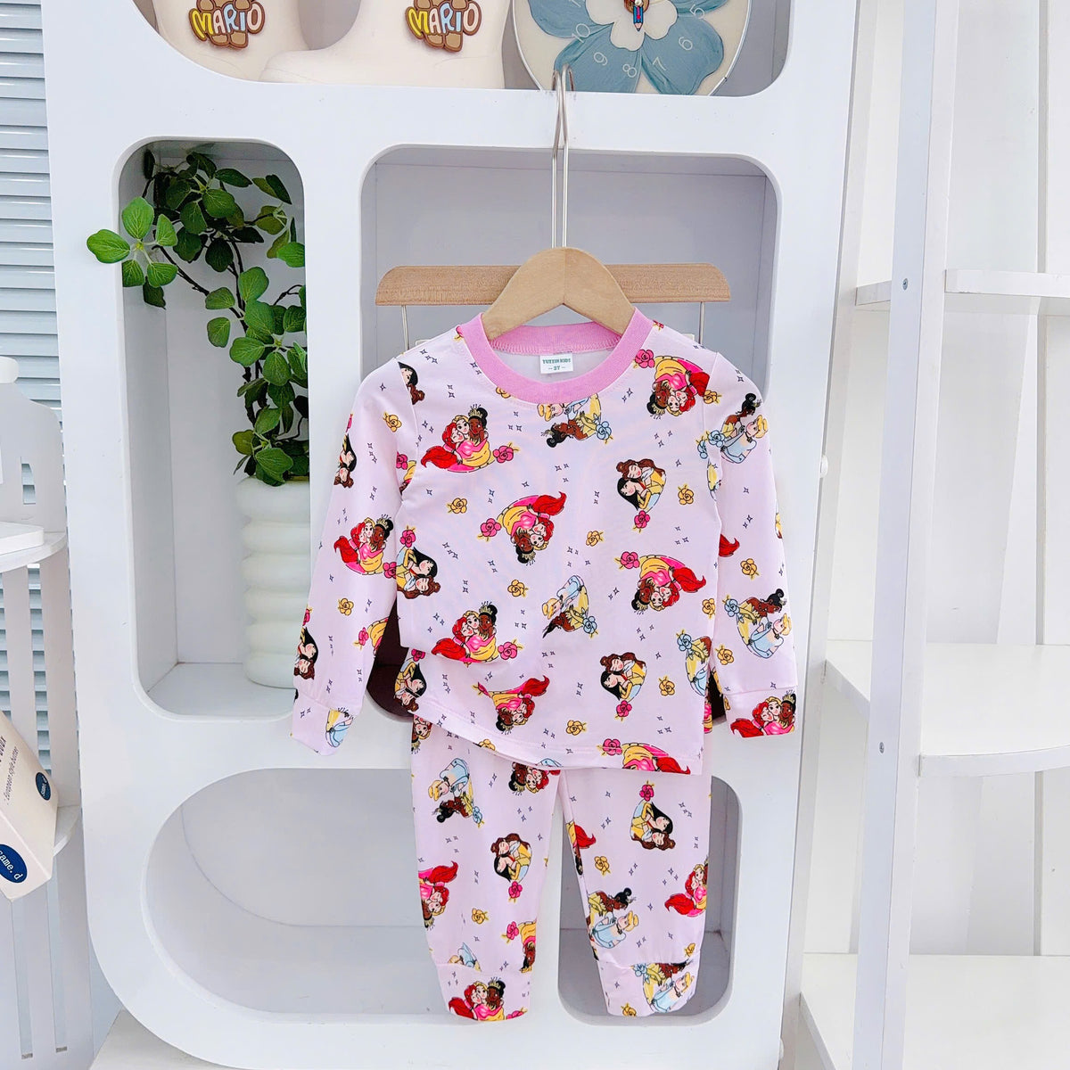 Girls 3D Cooling Cotton LongSleeves Pjs