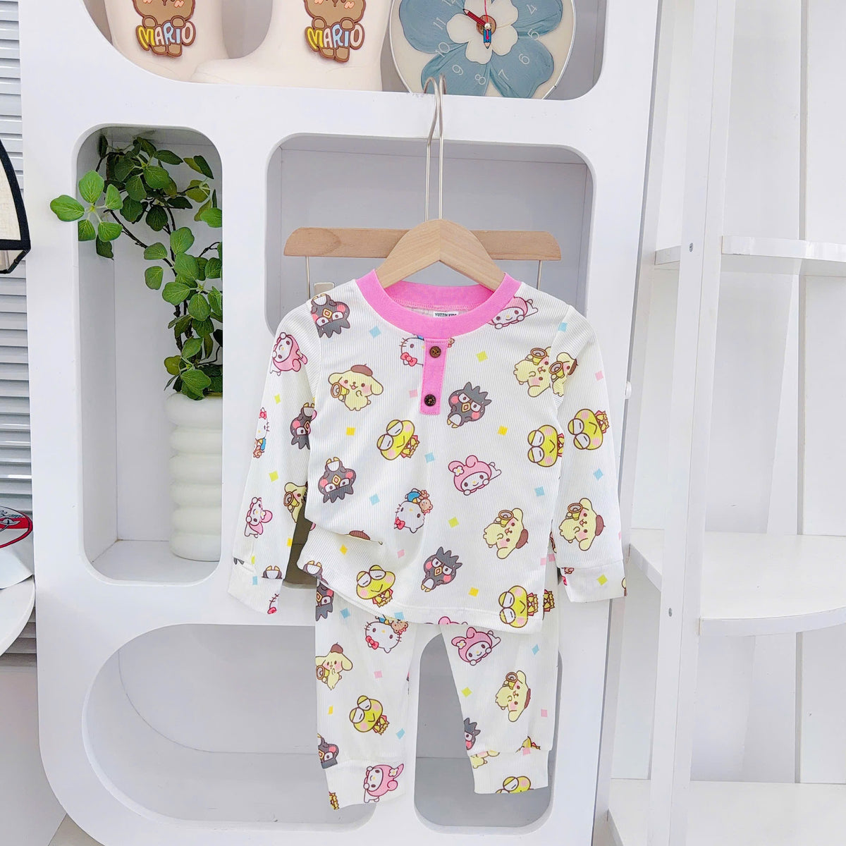 Girls Bamboo Cotton Longsleeves Pjs