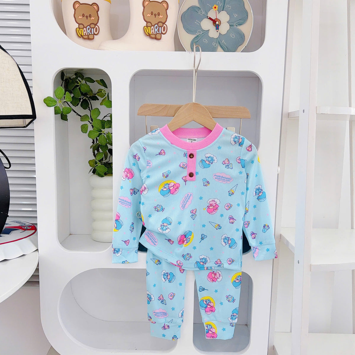 Girls Bamboo Cotton Longsleeves Pjs
