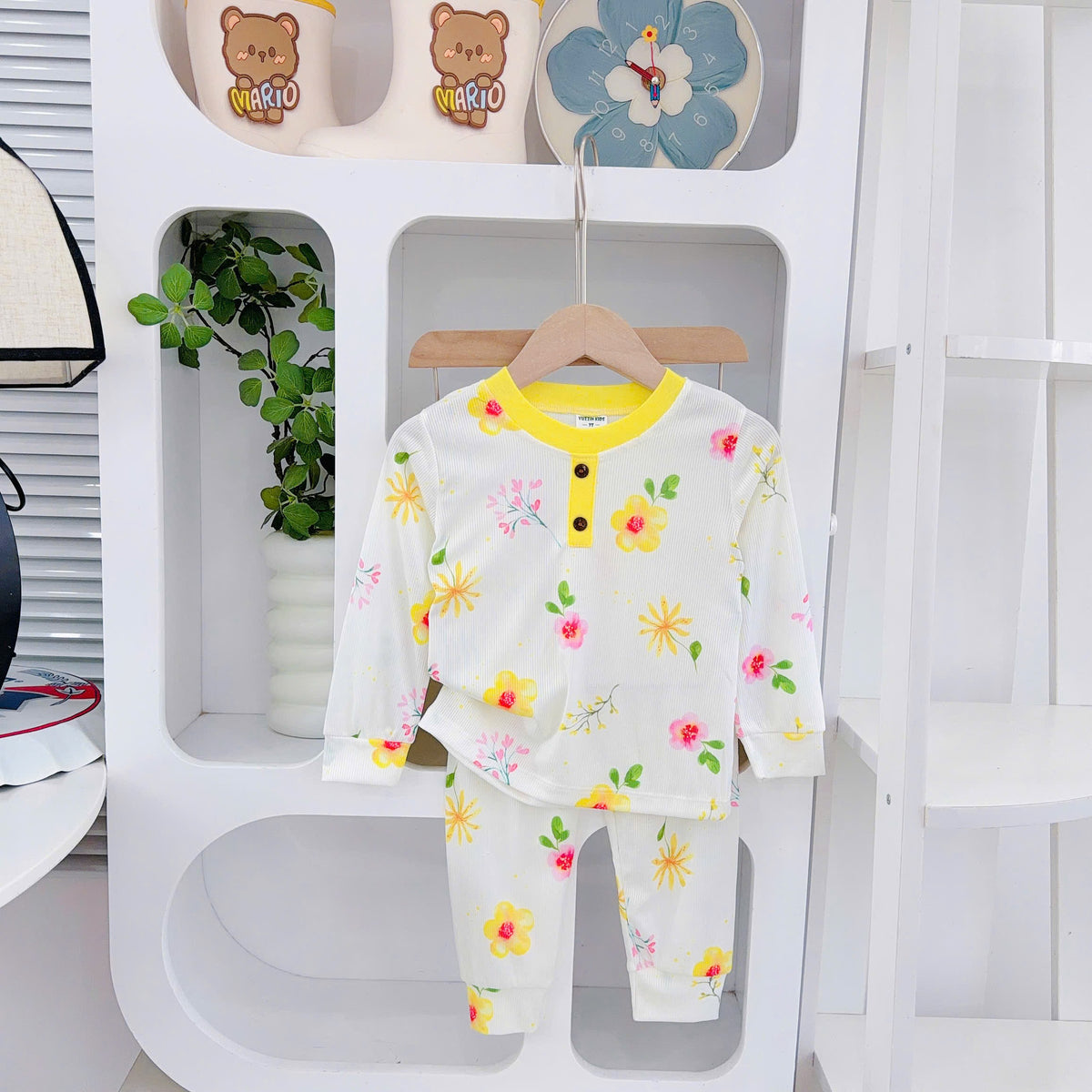 Girls Bamboo Cotton Longsleeves Pjs