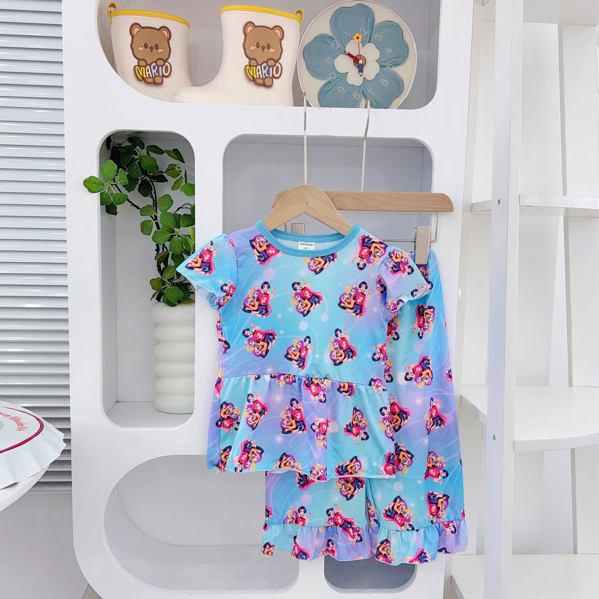 Girls 3D Cotton Baby Doll Pyjamas