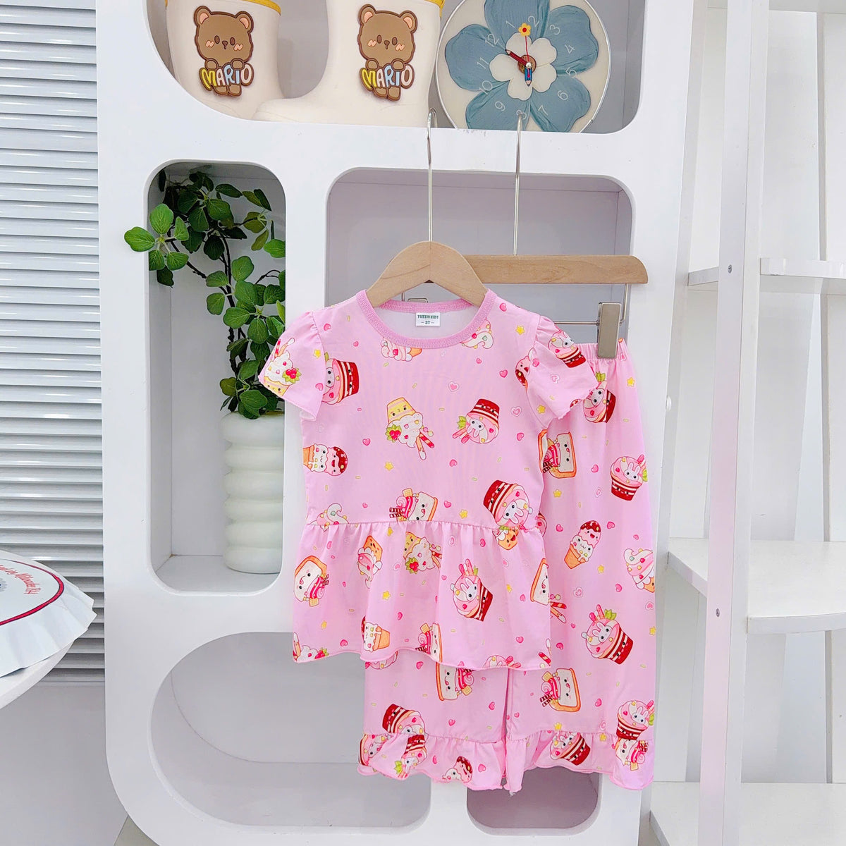 Girls 3D Cotton Baby Doll Pyjamas
