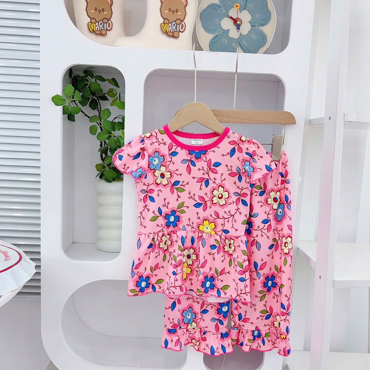 Girls 3D Cotton Baby Doll Pyjamas