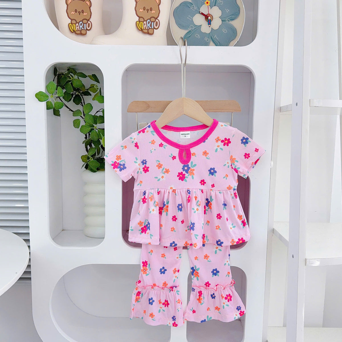 Girls Cotton Bamboo Bell Bottom