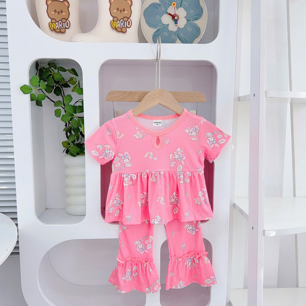 Girls Cotton Bamboo Bell Bottom