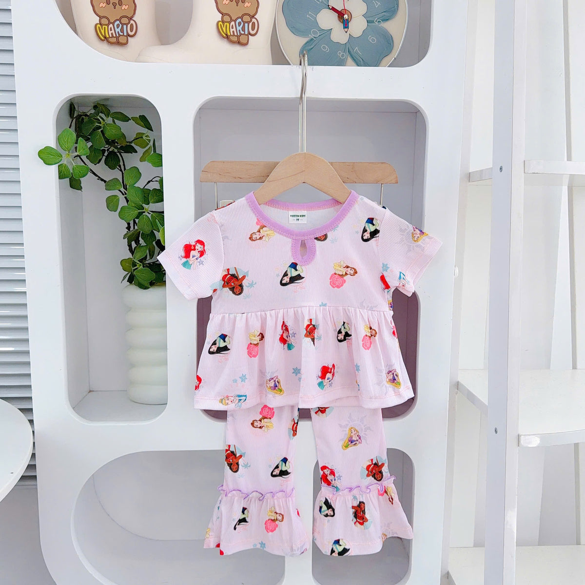 Girls Cotton Bamboo Bell Bottom