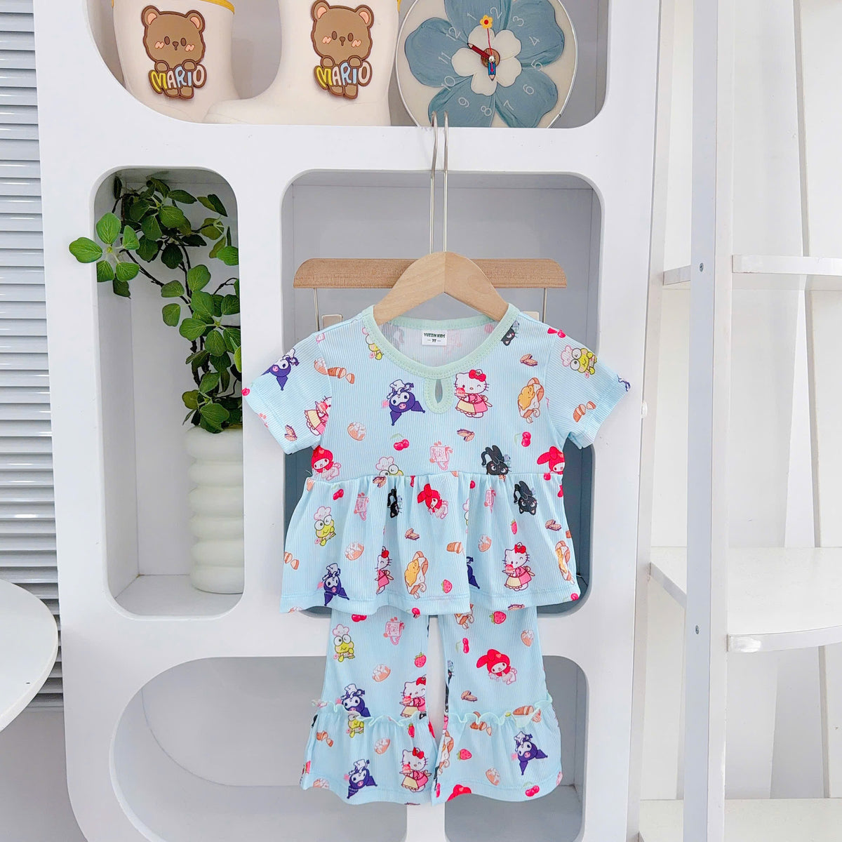 Girls Cotton Bamboo Bell Bottom