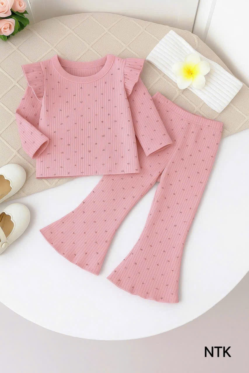 Long Sleeves Pleated Pyjamas