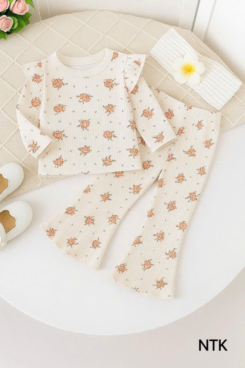 Long Sleeves Pleated Pyjamas