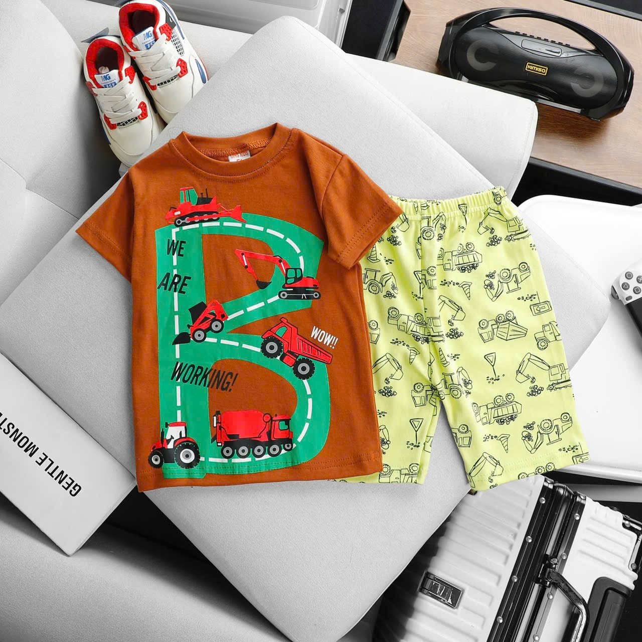 Jumping Beans Printed with Shorts