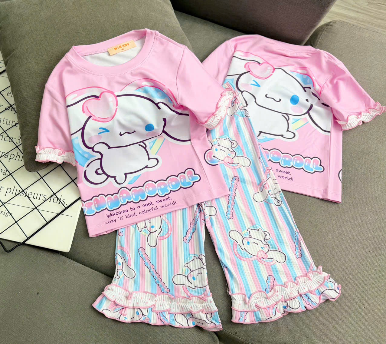 Girls 3D Cotton Pyjamas