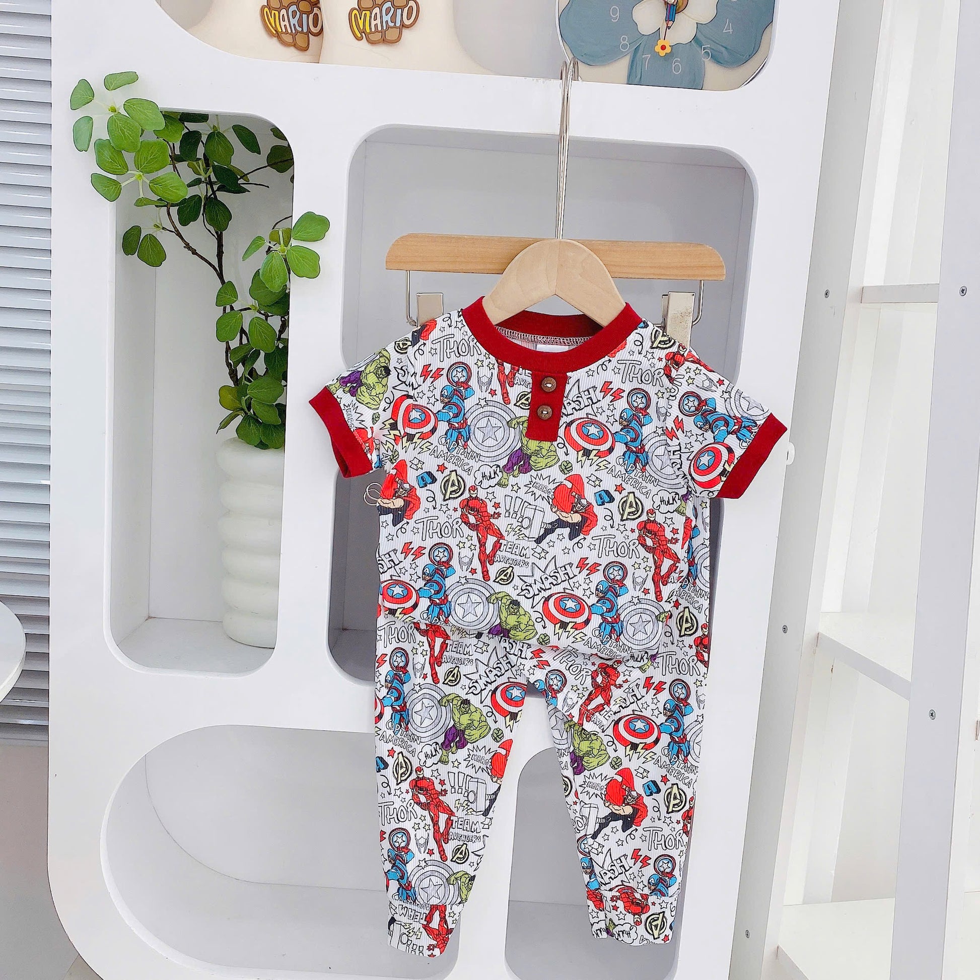 Yuzzin Pyjamas with Button detailed