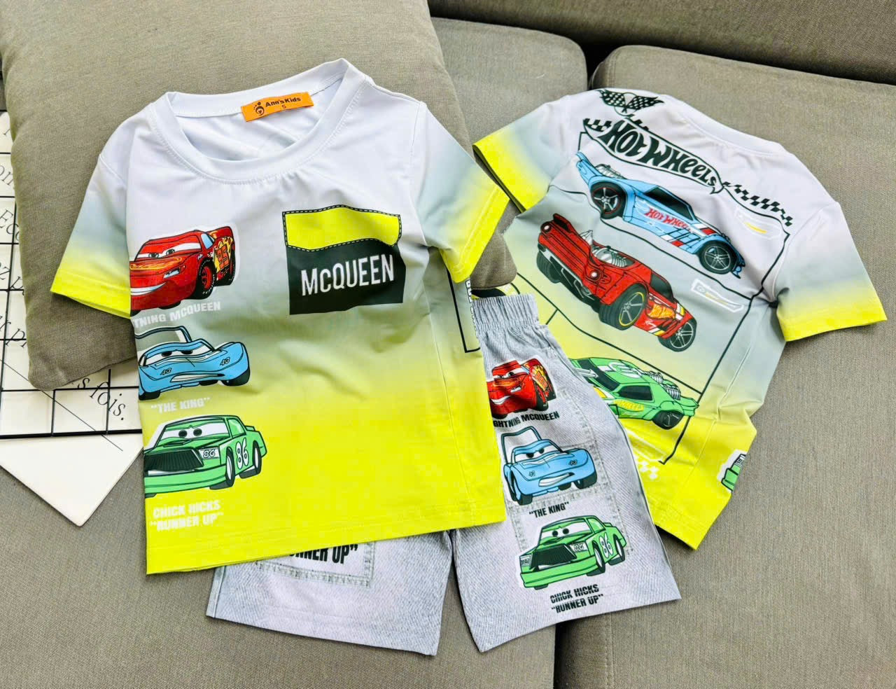 3D cotton Boys Play suit
