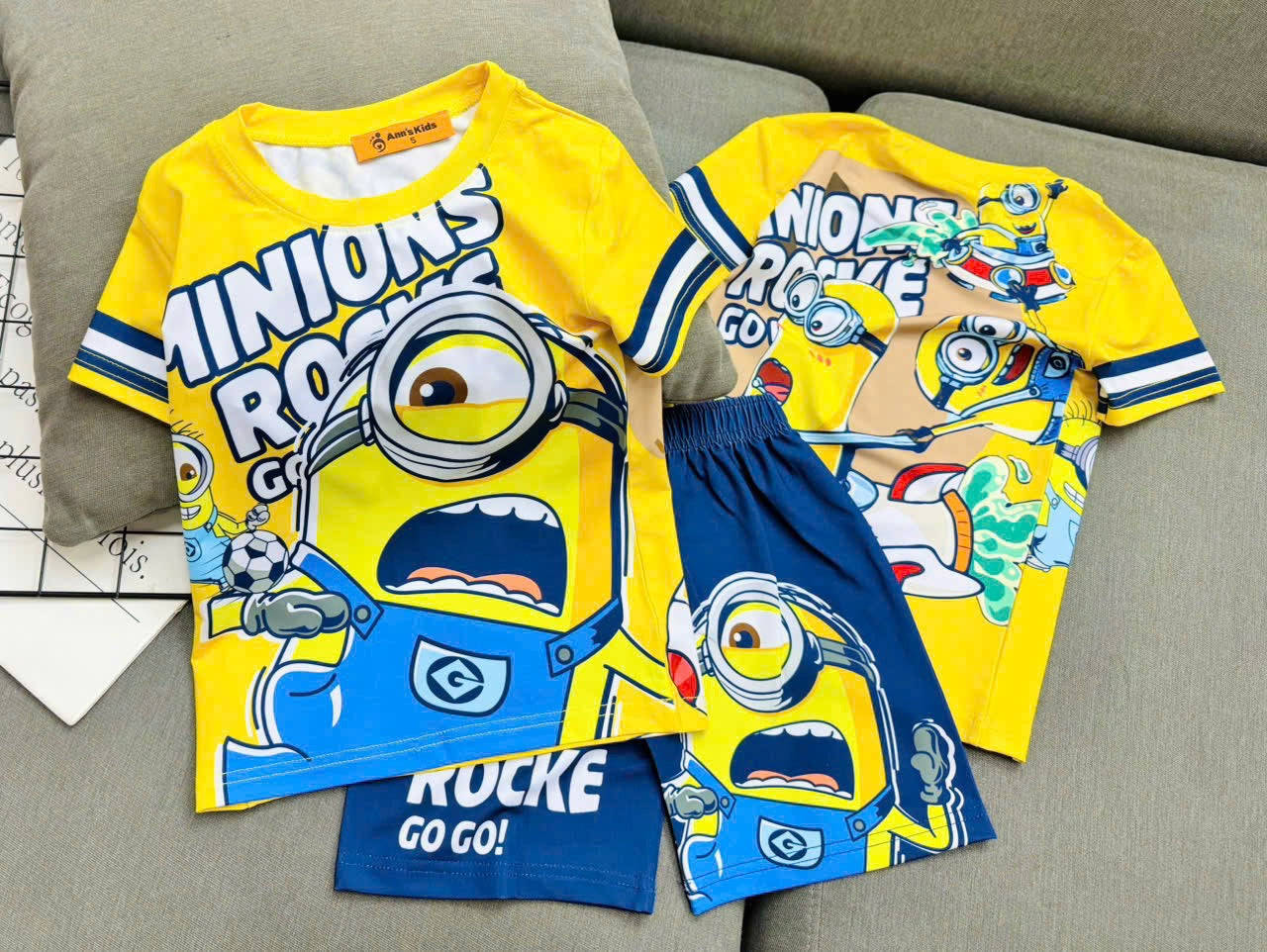 3D cotton Boys Play suit