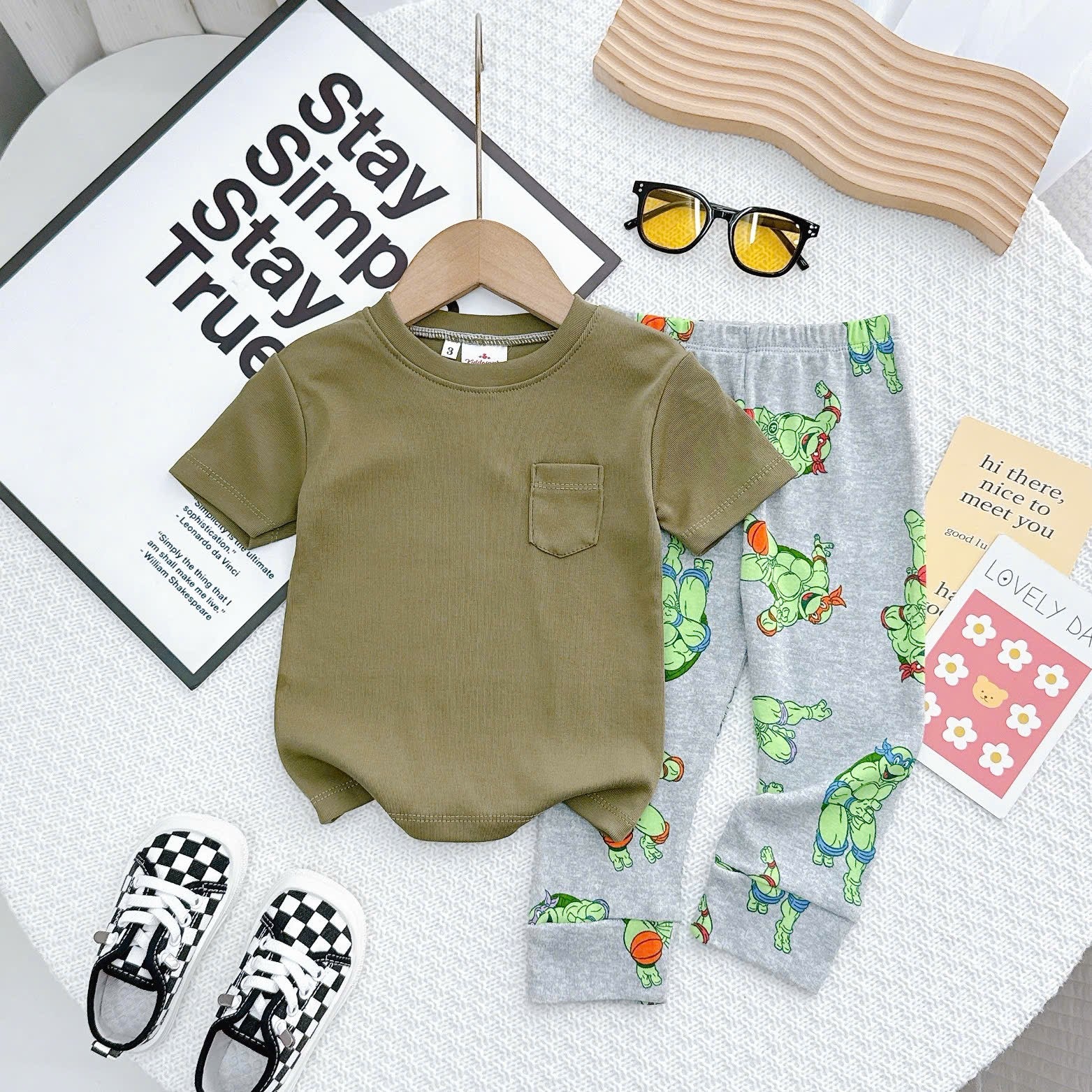 Plain Top with P. Pants