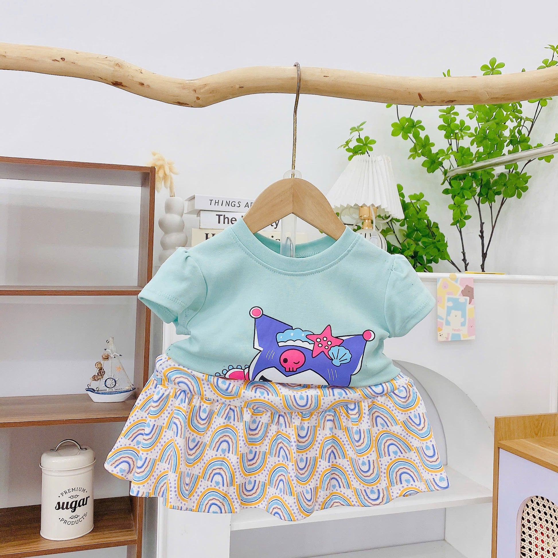Skorts with Puffy Sleeves